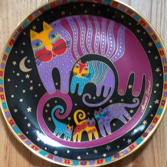1995 Laurel Burch Feline Family plates - Picture 2 of 7
